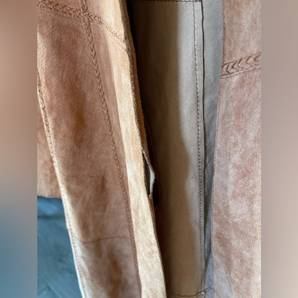 70’s Style Western Leather Jacket-Vintage Coat in Rust,Size 10•••Long Line - Picture 11 of 16